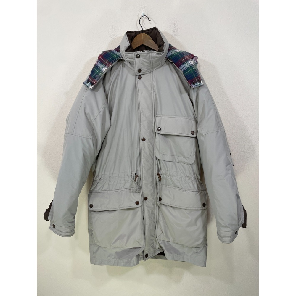Vtg Field and‎ Stream Puffer Jacket Mens Large Tall w/ Removable Duck Down Liner